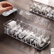 Anti-dust Storage Cable Organizer Box Hub Organizer Box Desktop Data Cable Storage Box Mobile Phone 