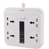 LDNIO sc1418 Bộ Sạc Điện Để Bàn 2 Mét 2500W Bộ Sạc 65W USB-C Hỗ Trợ Ổ Cắm Điện Dây USB sc5415 sc2311
