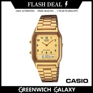Casio Authentic Ana-Digi Gold Watch (AQ-230GA-9B)