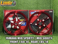 BOM RANGSIT CNC MAGS LUNA 14s 5 SPOKES YAMAHA MIO SPORTY / MIO SOULTY (100% THAILAND MADE)