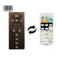 [READY STOCK | FAST SHIPMENT] Universal Fan Remote Control ELMARK Ceiling Fan EL921 7F EL520 EL-259 