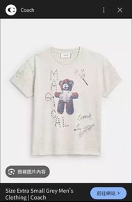 人氣商品Coach 熊仔圖案T恤
