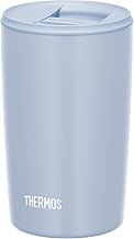 Thermos JDP-401 ASB Vacuum Insulated Tumbler with Lid Dishwasher Safe, 13.5 fl oz (400 ml), Ash Blue