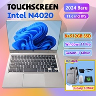 AST Laptop Touchscreen Baru InteL N4020 11.6 Murah Ram8+512GB SSD windows11 Dapat 360° Free Bouns