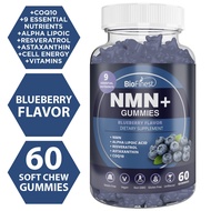Biofinest NMN+ Gummies – NMN, Alpha Lipoic Acid, Resveratrol, Astaxanthin, CoQ10 Cellular Energy, Vi