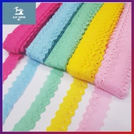 Cotton Lace 1 Inch (15yard/roll) | Lace Sulam