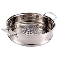 Yoshitomi Crafts Steamer 26cm with Glass Lid IH Compatible Stainless Steel Steaming Pot 2-layer Bottom to Prevent Deformation Oden, Pot Cooking Pot
