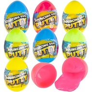 ArtCreativity Silly Putty Eggs for Kids, Set of 8, Pre Filled Easter Eggs with Bouncing Putty Inside