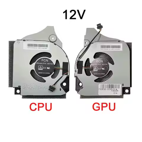 12V 5V NEW Laptop Cpu Gpu Cooling Fan cooler radiator for DELL INSPIRON G7-7790 G7-7590 G5-5590 P82F