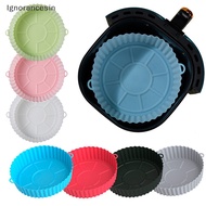 [Ignorancesin] Silicone Air Fryers Oven Baking Tray Pizza Fried Chicken Airfryer Silicone Basket Reusable Airfryer Pan Liner Accessories [SG]