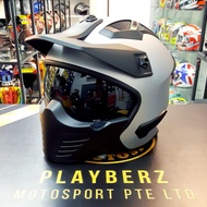 *PSB APPROVED MATT SILVER TRAX T726 HELMET