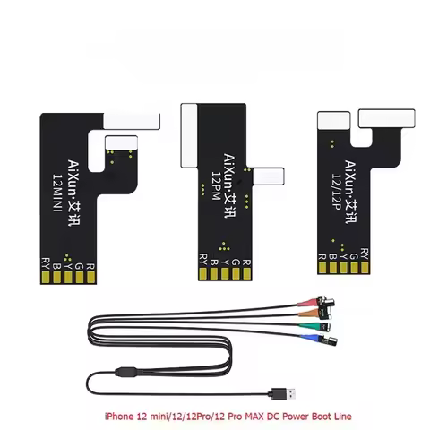 AIXUN P3208 DC Power-on Boot Line, Support 7-16 Pro Max, PD/QC Fast Charge Protocols One-button Powe