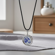 Necklace Pendant - Arcane Spinning Charm Chain Gift for Gaming Fans