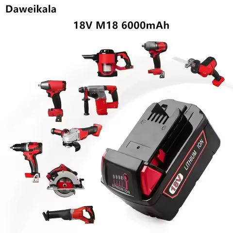 New For Milwaukee 18V M18 Lithium Battery 6.0AH/9.0Ah/12.0Ah Replacement for Milwaukee M18 48-11-181