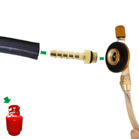 1/2 Pcs Flat Gas Tank Valve Adapter Gas Tube Hose Adaptor LPG Valve Connectors Switching Charging In