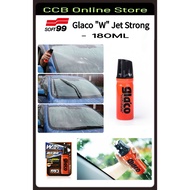 SOFT99  ​Glaco "W" Jet Strong | Glass & Mirrors Water repellents | Car Wash (180ml) Glass Instant Co