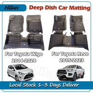 Deep Dish Car Matting For Toyota Wigo 2014-2024/ Toyota REVO 2015-2023 Deep Dish Car Floor Rubber Ma