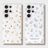 “Flowers Printed” Soft Transparent Phone Case For Samsung S26 Ultra S25 Ultra S25fe S24Ultra S23 S22