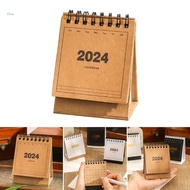 Chua 2024 Mini Desk Calendar Monthly Calendar Planner from July 2023 to December 2024