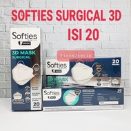 PUNg. Masker Softies 3D Surgical (Model KF94) isi 20pcs / Softies 3D