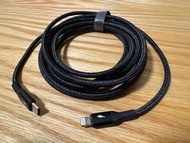 MOMAX 摩米士lightning 轉PD，Mifi-Elite Link USB C to Lightning 3m 尼龍編織連接線 快充線 iPhone iPad 專用