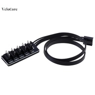 coagulatelove 40cm 1 To 5 4-Pin molex TX4 PWM CPU cooling fan splitter adapter power cable New