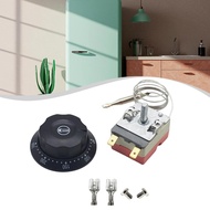 [lzdjlmy2ua] Adjustable Temperature Switch Oven Thermostat with Thermostat Knob Sturdy Wear Resistan