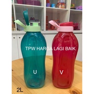 Tupperware Eco 2L Bottle With Handle / Botol / Bottol / Bottles / Bekas Air Minuman 2 Liter