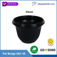 Pot Bunga Ukir 45 / Pot Bunga Besar / Pot Bunga Plastik