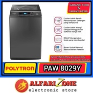 mesin cuci polytron 1 tabung 8 kg paw8029y mesin cuci 8kg paw8029