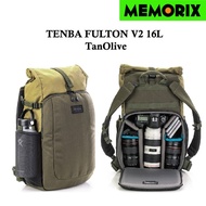 TENBA Fulton V2 16L Backpack Camera (TanOlive) V2 16L Bag