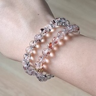 小高品超七 玻璃體毒液彼岸花金草莓 超七 7MM水晶手鏈