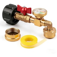 Siasky Upgrade Propane Supplementary Adapter 20lb to 1lb Converter, Design with Valve and Instrument