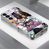 Bleach Ichigo 03 Luxury Plated Frame Glass Phone Case For Samsung Galaxy S22 S23 S24 S25 S26 Ultra A