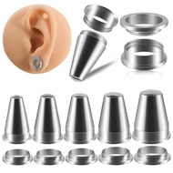 1 Piece Stainless Steel Screw Earring Expander Ear Plug Gauge 22-30mm Unisex
