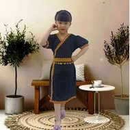 Dress budak Borneo free size berat 15-35kg