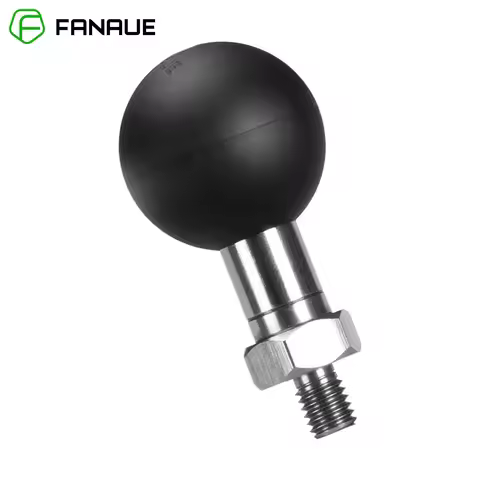 FANAUE Mounts Adapter 1 Inch Ball Mount M6 x1.0 Post Bracket Holl Phone Holder on Motorcycles Mirror