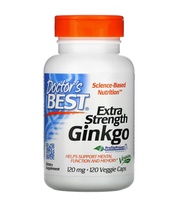 [ ใบแปะก๊วย สกัด ] Doctor's Best, Extra Strength Ginkgo (120 mg) x 120 แคปซูล