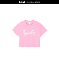 MLB เสื้อยืดทรงครอปผู้หญิง Summer Star รุ่น 3FTSX0243 45PKN สีชมพูอ่อน