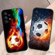 Sport Football Soccer Ball Cover Phone Case For Samsung Galaxy A02 A02S A03 A03S A04 A04E A05S A06 A