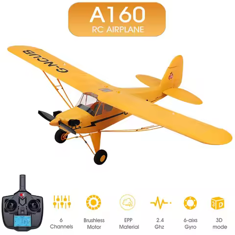 2025 News Hot 2.4g Rc Airplane Wltoys A160 Upgraded Version 5ch 3d/6g Fixed Wing Aircraft With Led B