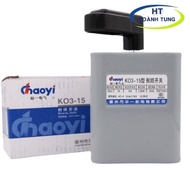 KO3-15 Chaoyi circuit breaker, 3-phase 380VAC electric motor reversing lathe switch