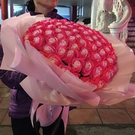 Wholesale bouquet of 99 wax roses (many designs)