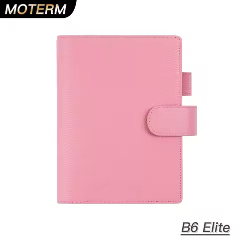 Moterm B6 Size Elite Planner Cover for B6 Stalogy Notebook Pebbled Genuine Leather without Large Poc
