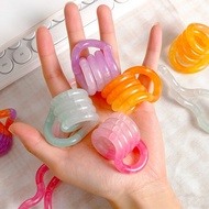 Tangle Twist Fidget Toy Multi Shape Changeable Stress Relief String Toy Bright Color Sensory Fidget 