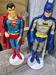 1988年 dc Batman & Superman 搪膠玩具
