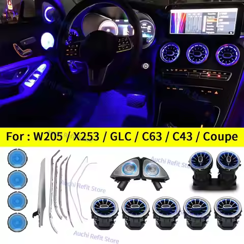 Ambient Light Decorative Strip For Mercedes Benz C GLC Class Coupe W205 C43 C63s X253 GLC 43 LED Air