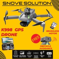 K998 GPS Drone With 360 Degree Obstacle Sensor EIS Stabilization Dual HD Camera Brushless Motor