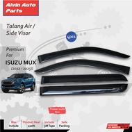 ISUZU MUX 2022 - 2024 SLIM WATER GUTTER / ISUZU MUX SLIM SIDE VISOR / ISUZU MUX ACCESSORIES 2025