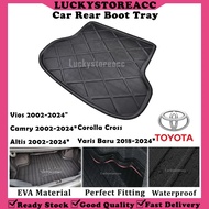 Toyota CAMRY COROLLA ALTIS VIOS YARIS CROSS Custom Fit Car Rear Boot Tray Luggage Cargo Trunk Tray